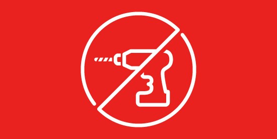 工具が不要であることを示すアイコン
