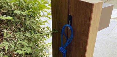 なわとびなどの定位置に
